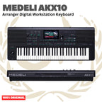 MEDELI AKX10 61-Keys Arranger Digital Workstation Keyboard Portable - AKX-10 Keyboard Original Asli