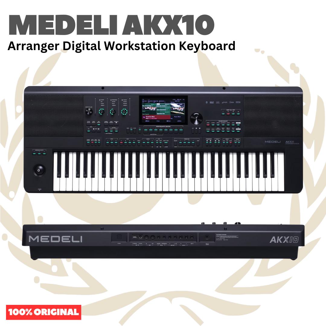 MEDELI AKX10 61-Keys Arranger Digital Workstation Keyboard Portable - AKX-10 Keyboard Original Asli