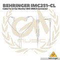 Behringer IMC251-CL Shielded Cable for In-Ear Monitors with MMCX Conns