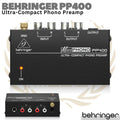 BEHRINGER MICROPHONO PP400 Ultra-Compact Phono Preamp | Headphone