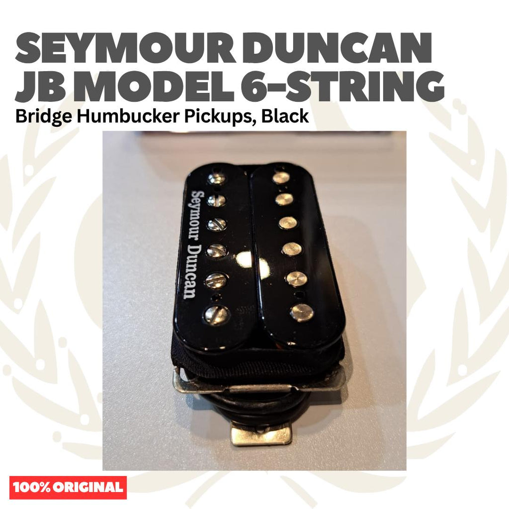Seymour Duncan JB Model 6-String Bridge Humbucker Pickups, Black - Pickup Gitar Humbucker SH-4