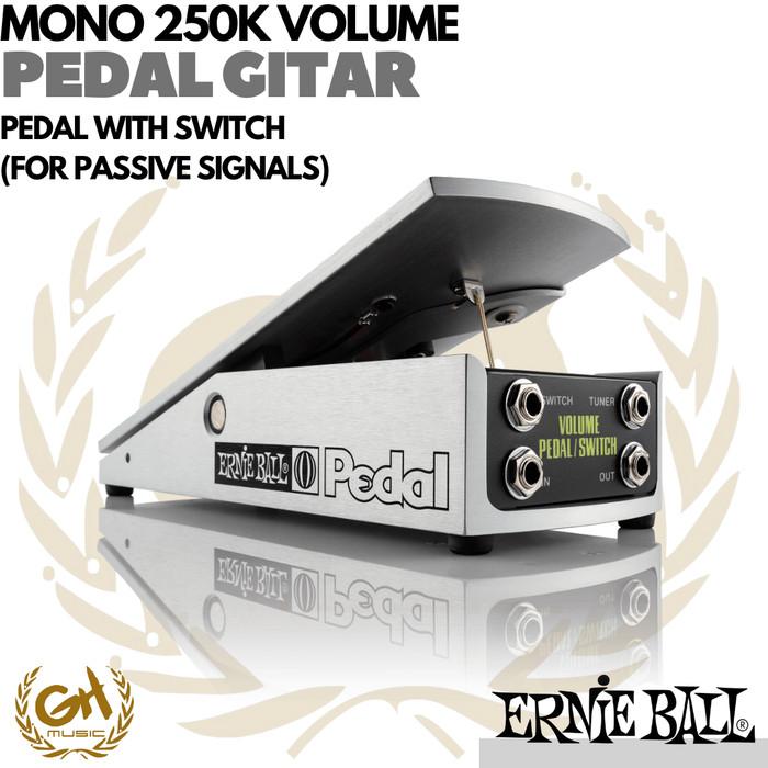 Ernie Ball Mono 250K Volume Pedal w/ Switch - Pedal Gitar