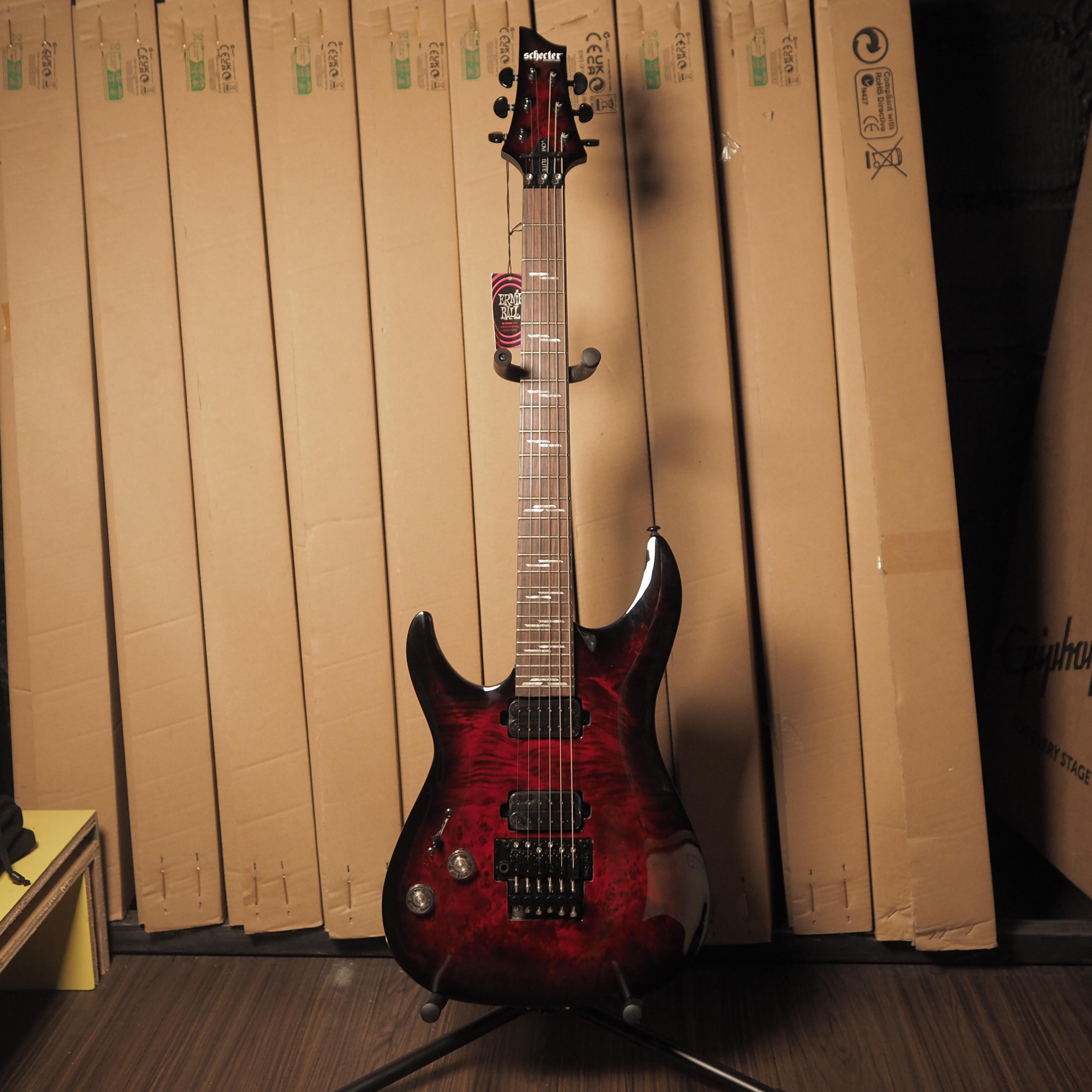Schecter Omen Elite 6 FR Floyd Rose Left Handed Electric Guitar | Gitar Elektrik Kidal