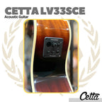 Cetta LV33SCE Acoustic Guitar - Gitar Akustik