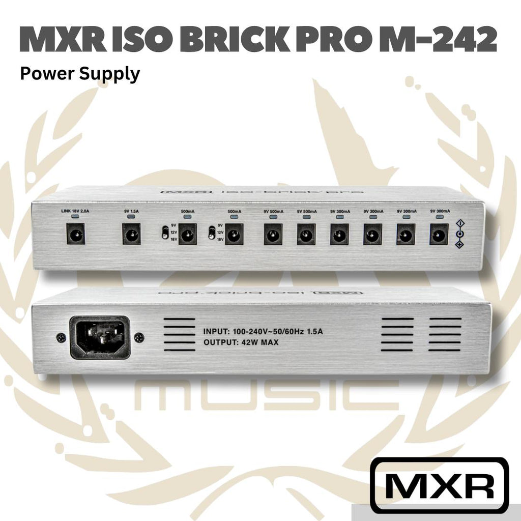 MXR ISO Brick Pro Power Supply Pro-US M-242 - Jim Dunlop Adaptor Efek Gitar M242