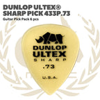 Dunlop Ultex Sharp Guitar Pick Pack 6 pcs - Pick Gitar