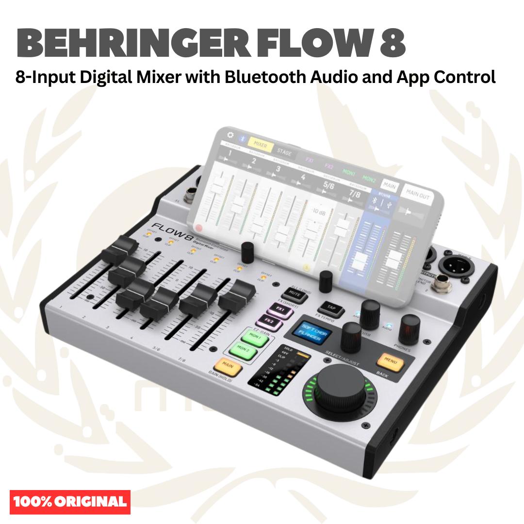 BEHRINGER FLOW 8 MULTITRACK DIGITAL MIXER & AUDIO INTERFACE/SOUNDCARD FLOW8