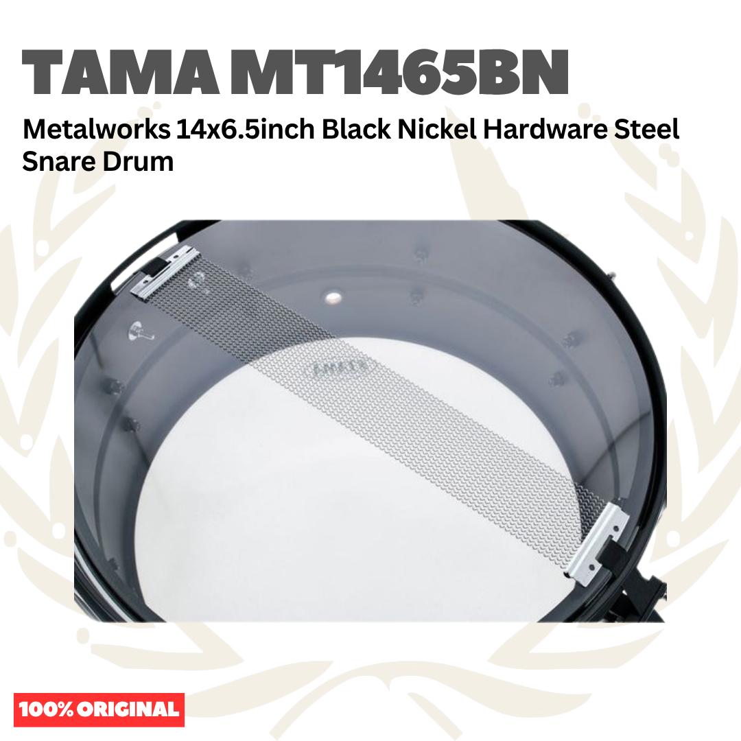TAMA MT1465BN Metalworks 14x6.5inch Black Nickel Hardware Steel Snare Drumn- Senar Drum