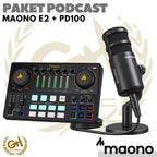 PAKET PODCAST LENGKAP 1 ORANG MAONO E2 + PD100 | COVER LIVE STREAMING GAMING AME2 SOUND CARD