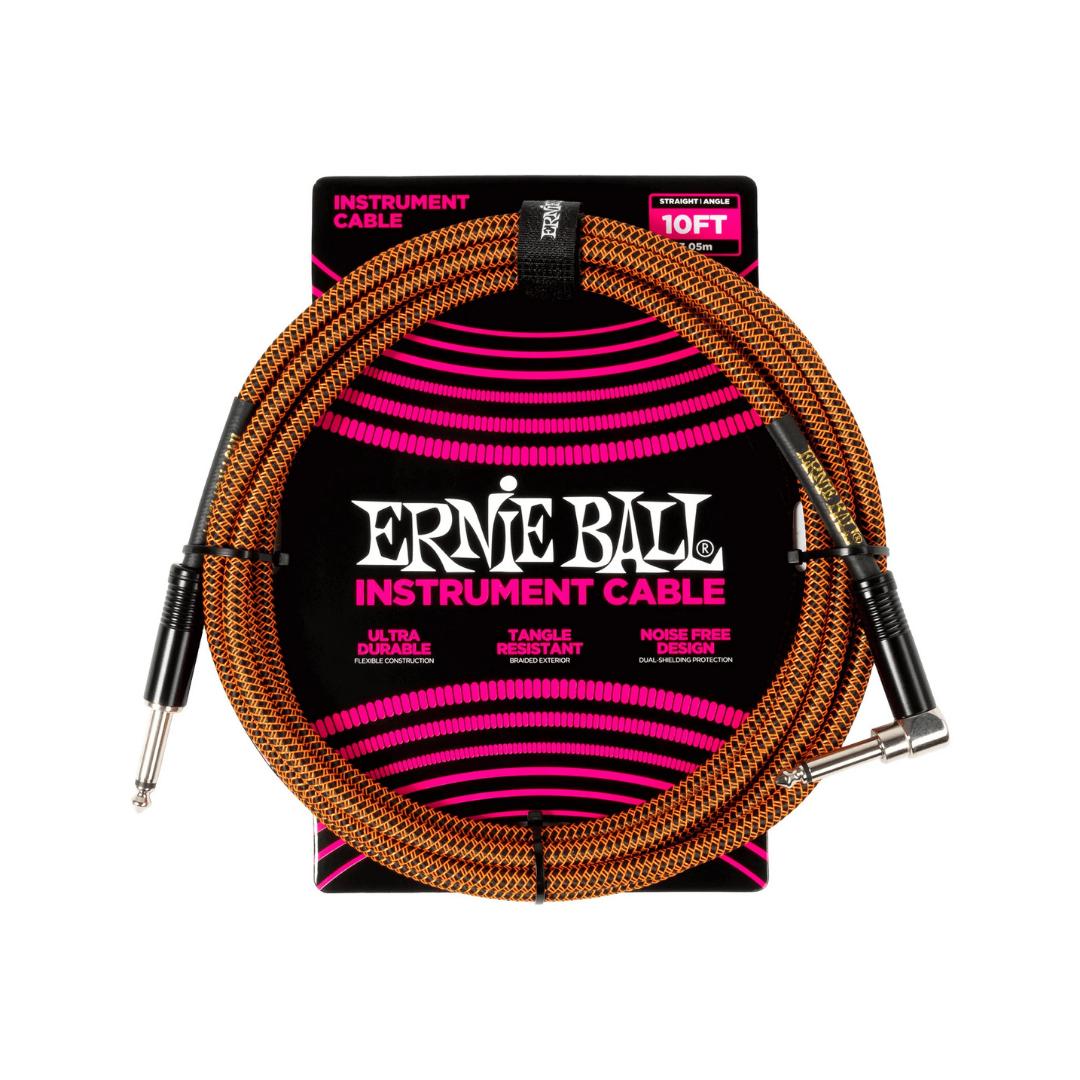 ERNIE BALL BRAIDED Straight Angle Instrument Cable | Kabel Jack Gitar