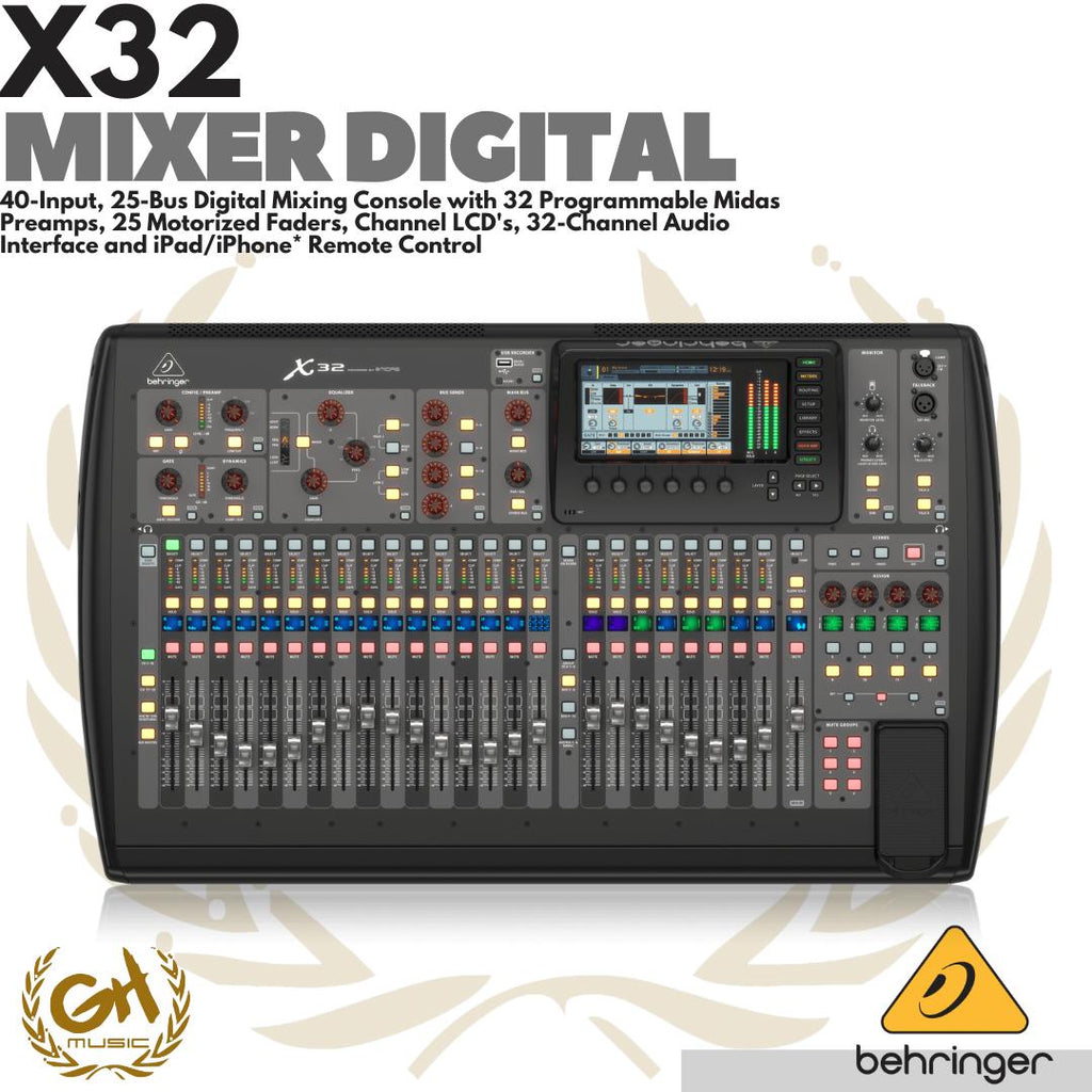 BEHRINGER X32 32-Channel Audio Interface | MIXER DIGITAL