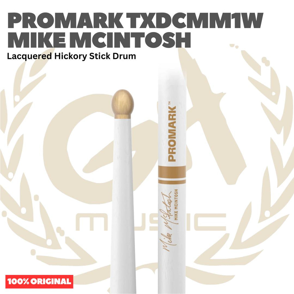 PROMARK TXDCMM1W Mike McIntosh Lacquered Hickory Stick Drum - Stik Drum Original Asli