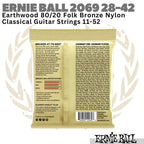 ERNIE BALL Earthwood 2069 Nylon Ball End Guitar Strings | Senar Nilon