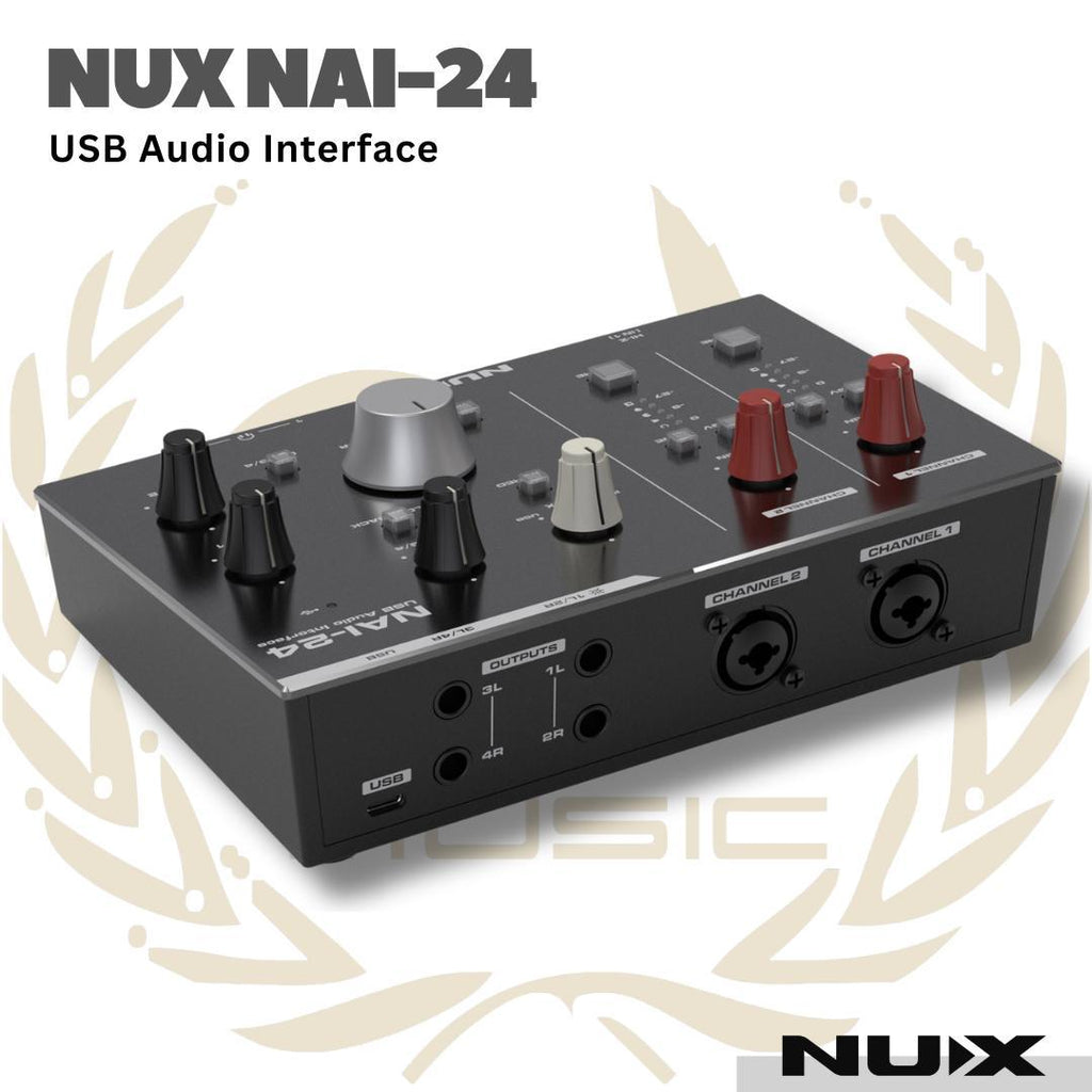 NUX NAI-24 USB Audio Interface - Sound Card NUX NAI 24 | NAI24 Soundcard