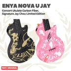 ENYA NOVA U-JAY Concert Ukulele Carbon Fiber, Signature Jay Chou Limited Edition