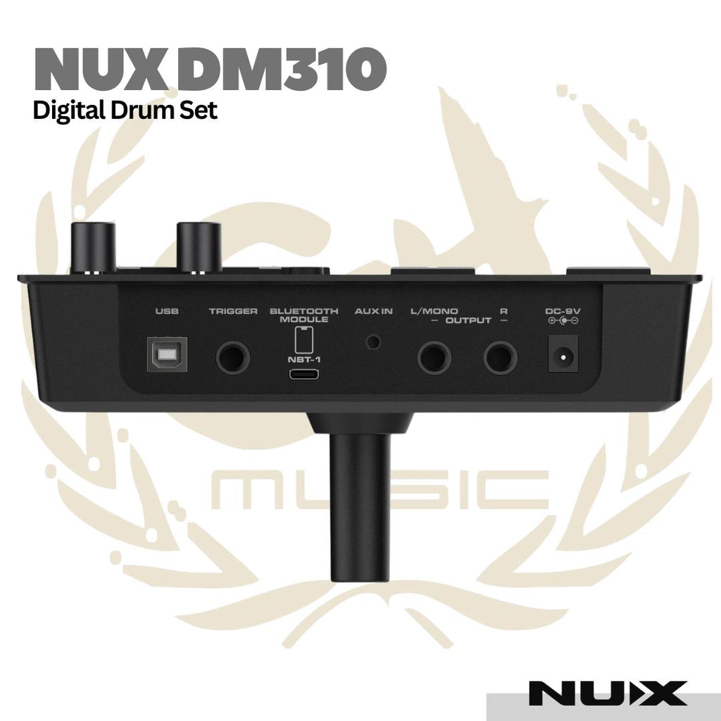 NUX DM310 All Mesh Head Digital Drum Set - DM-310 Drum Elektrik Asli Original