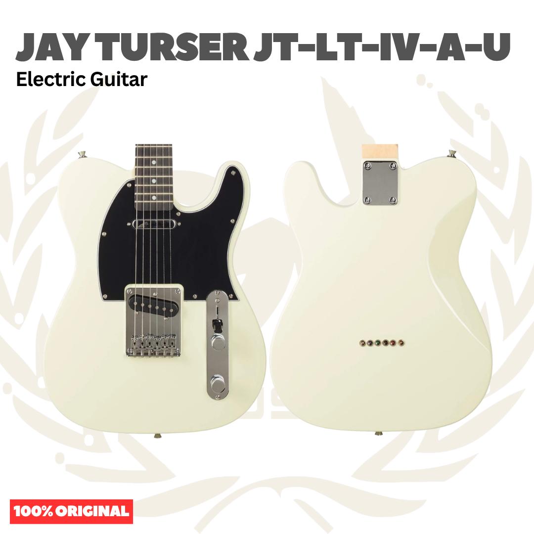 Jay Turser JT-LT-IV-A-U Series Single Cutaway Solid Body Maple Neck 6-String Electric Guitar, Ivory - Gitar Listrik Elektrik