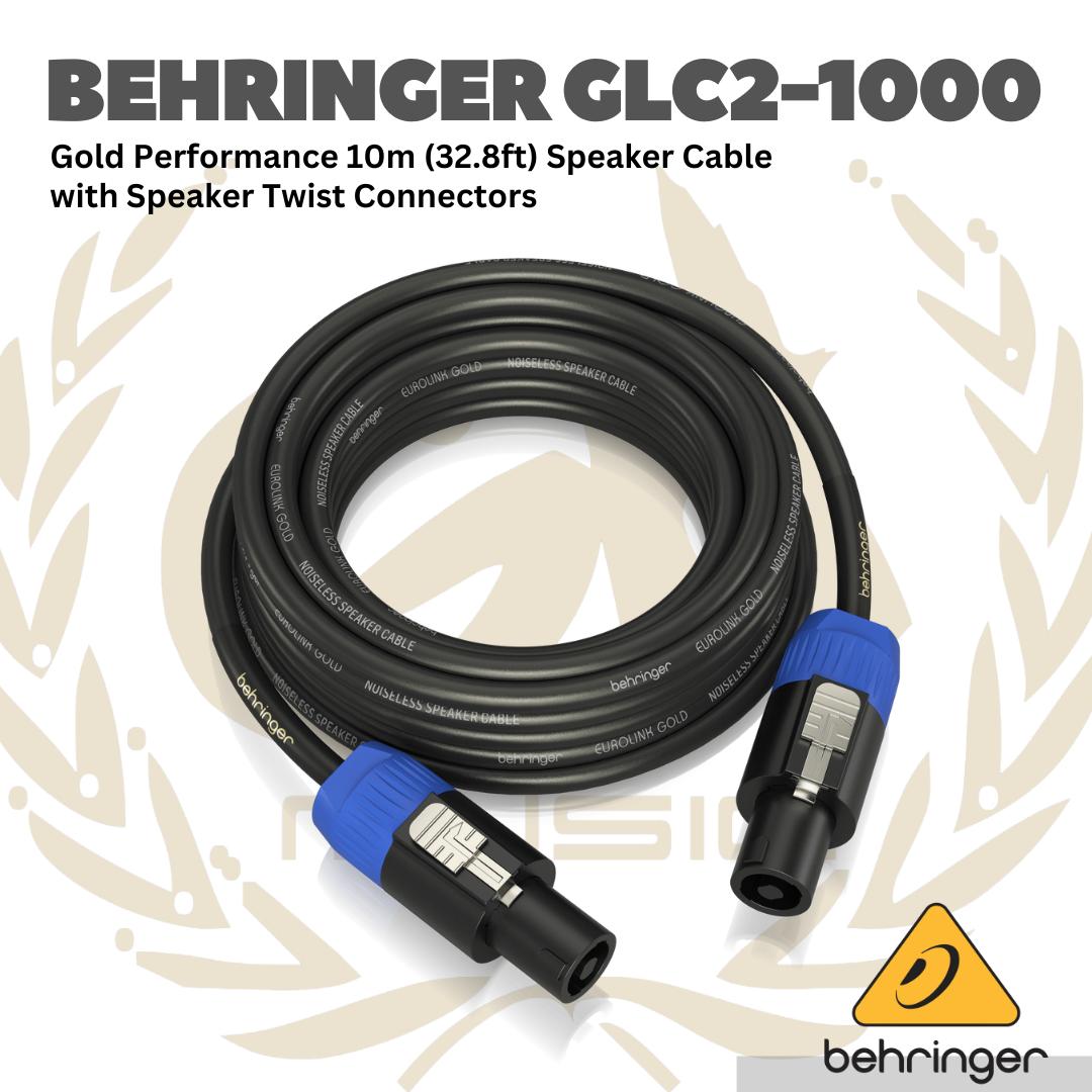 Behringer GLC2 Eurolink Gold Series Speaker Cable with Speaker Twist Connectors
