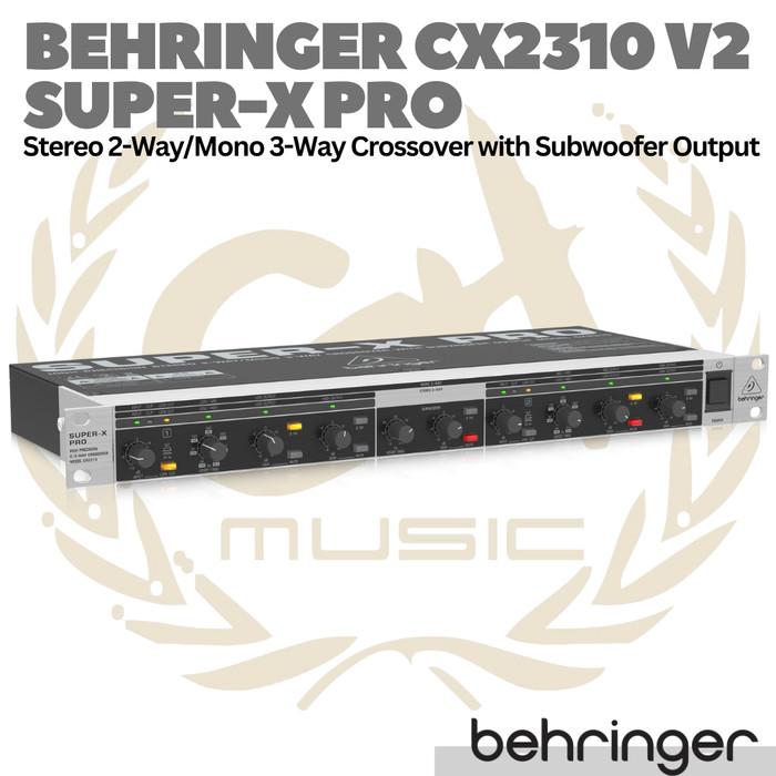 BEHRINGER SUPER-X PRO CX2310 V2 3 Way Crossover with Subwoofer Output