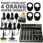 PAKET PODCAST 4 ORANG MURAH BERKUALITAS MAONO A03 + RT ELEGANT 6
