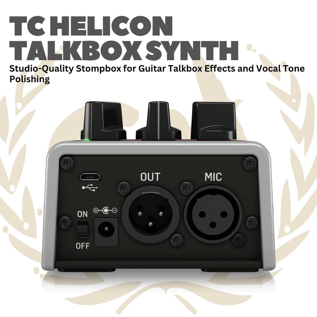 TC Helicon Talk Talkbox Synth - Efek Gitar Bass Pedal