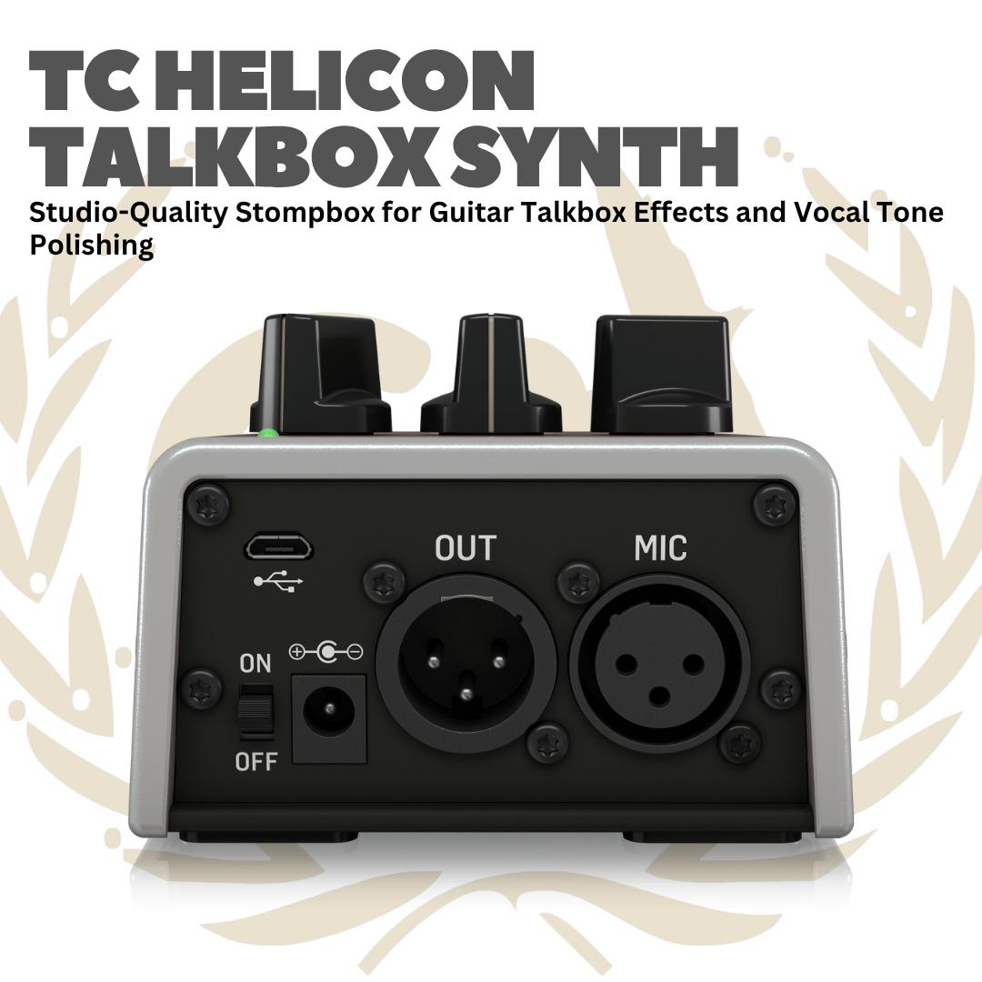 TC Helicon Talk Talkbox Synth - Efek Gitar Bass Pedal