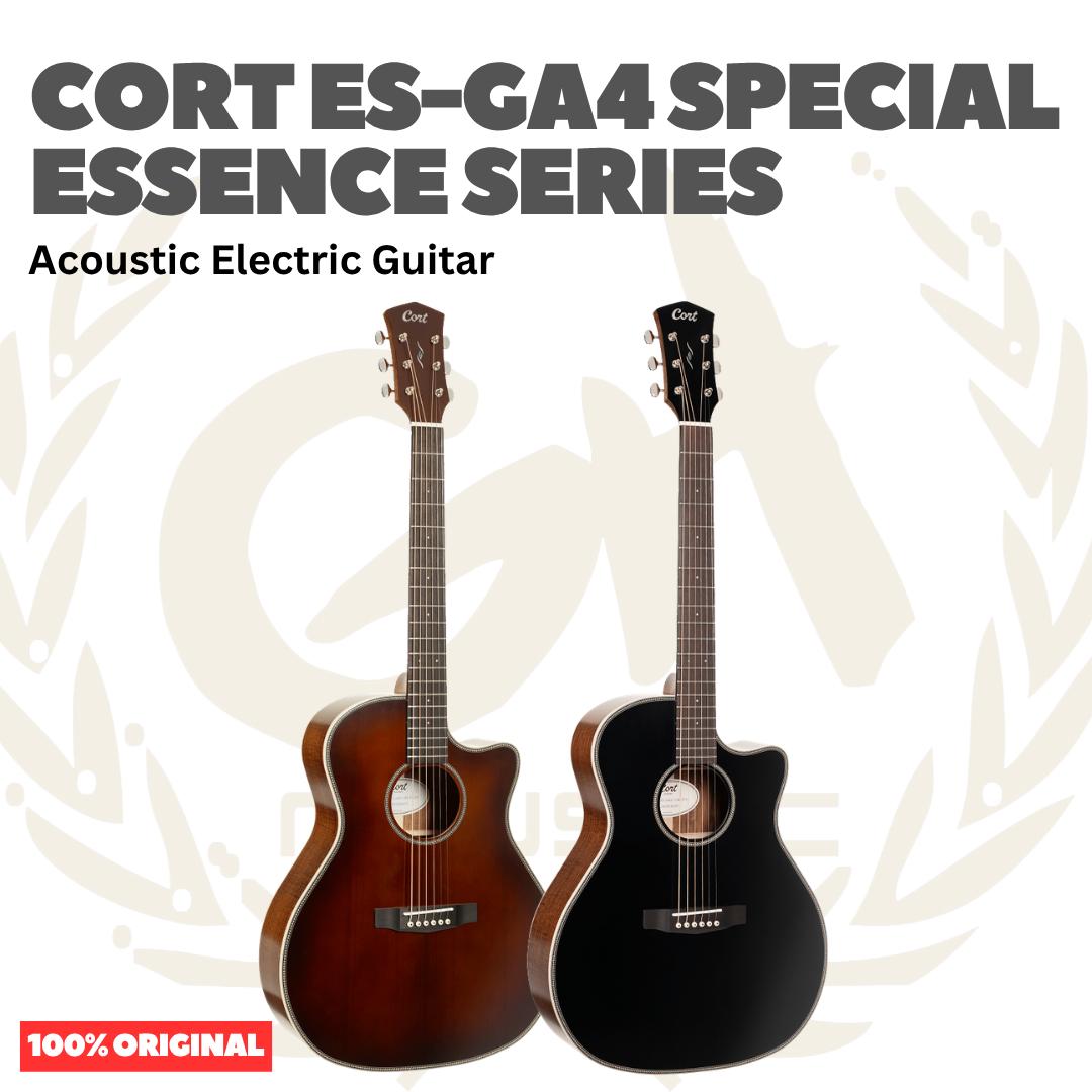 Cort ES-GA4 Special Enssence Series Acoustic Electric Guitar - Gitar Akustik dengan Preamp