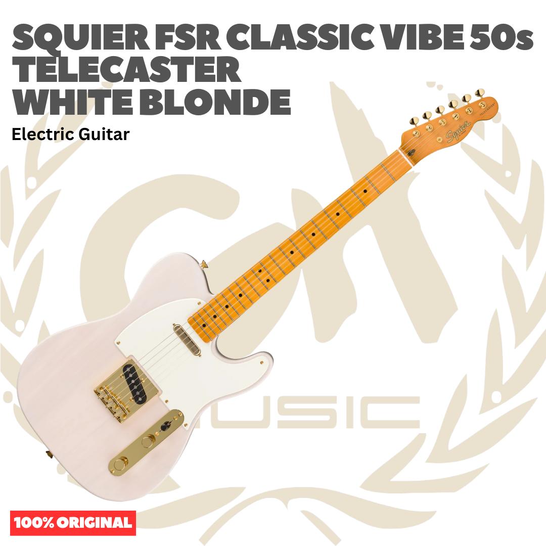 Squier FSR Classic Vibe 50s Telecaster Electric Guitar, Maple FB - Gitar Listrik Elektrik Original Asli