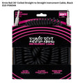 Ernie Ball 30' Coiled Instrument Cable Coiled 30FT - Kabel Instrumen 9.14m PVC
