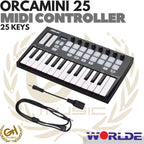 WORLDE ORCA MINI 25 MIDI CONTROLLER KEYBOARD