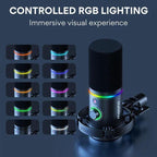 MAONO PD200X USB / XLR Dynamic Microphone | Gaming Podcast PD200 RGB