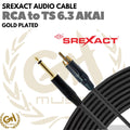 SREXACT RCA to TS / AKAI 6.3 Cable - Kabel Unbalanced 6.5 Gold Plated