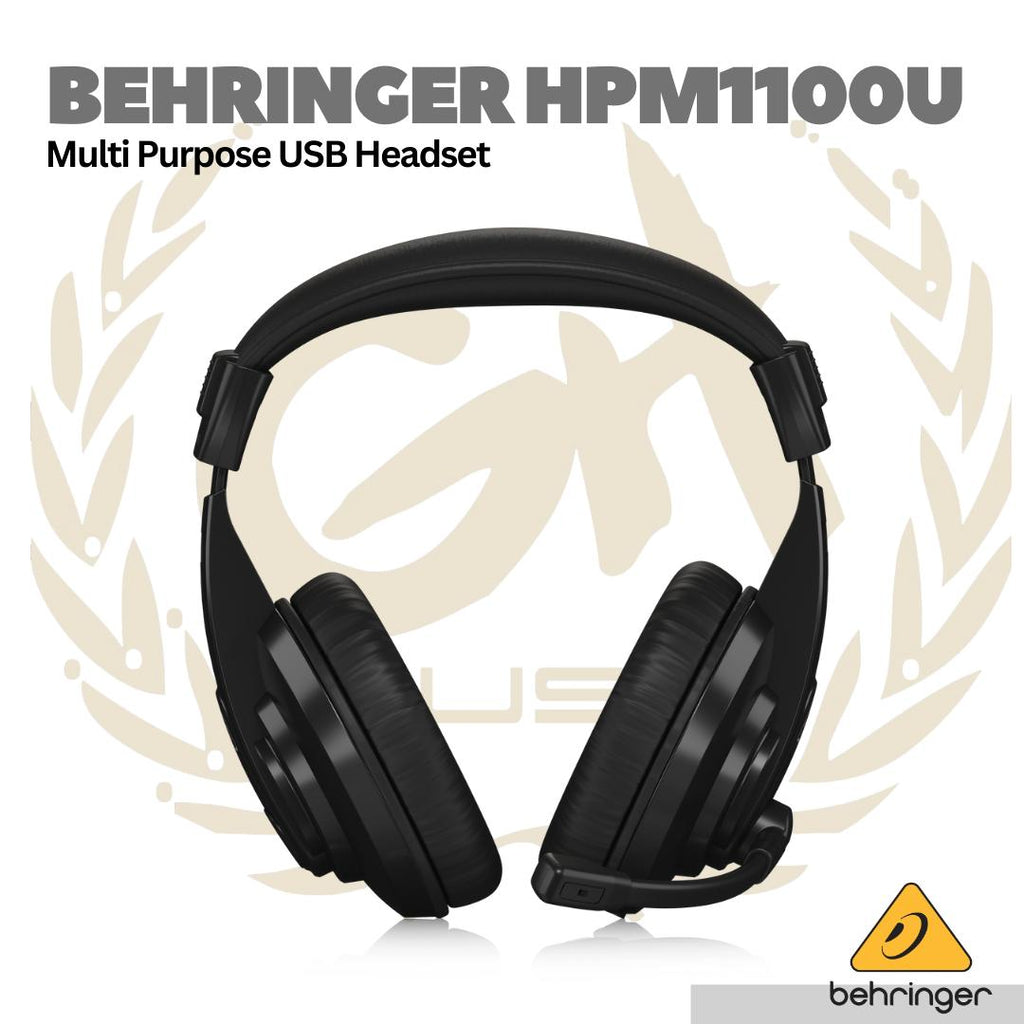 Behringer HPM1100U Multi-purpose USB Headset - Headphone Mic