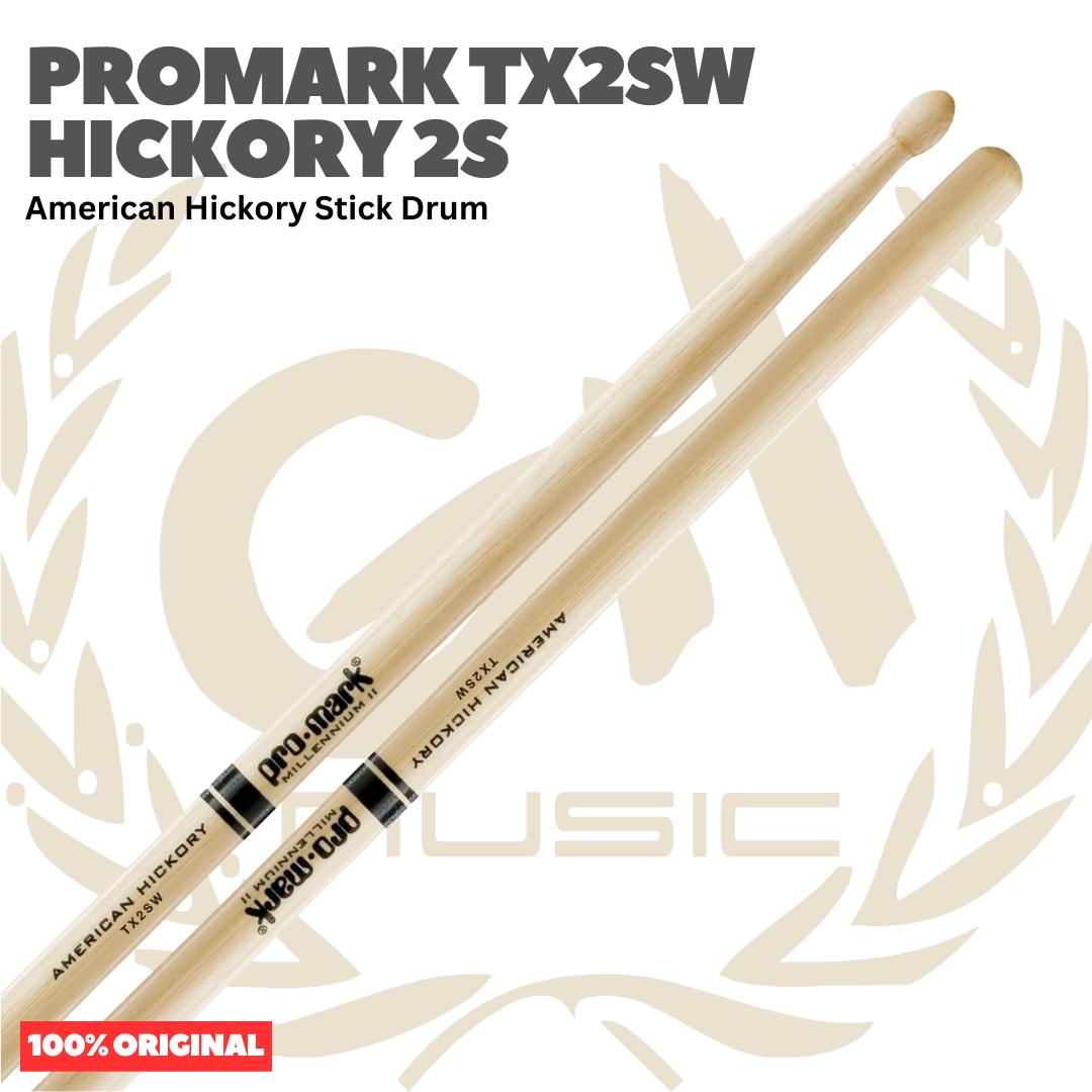 PROMARK TX2SW American Hickory Stick Drum - Stik Drum 2S Original Asli