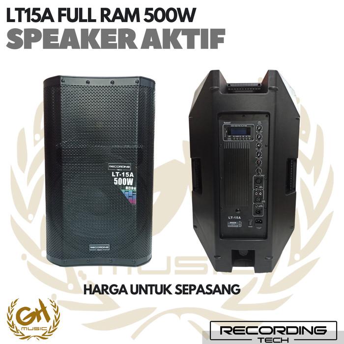 REC TECH LT15A FULL RAM SPEAKER AKTIF SOUND MONITOR AMPLIFIER