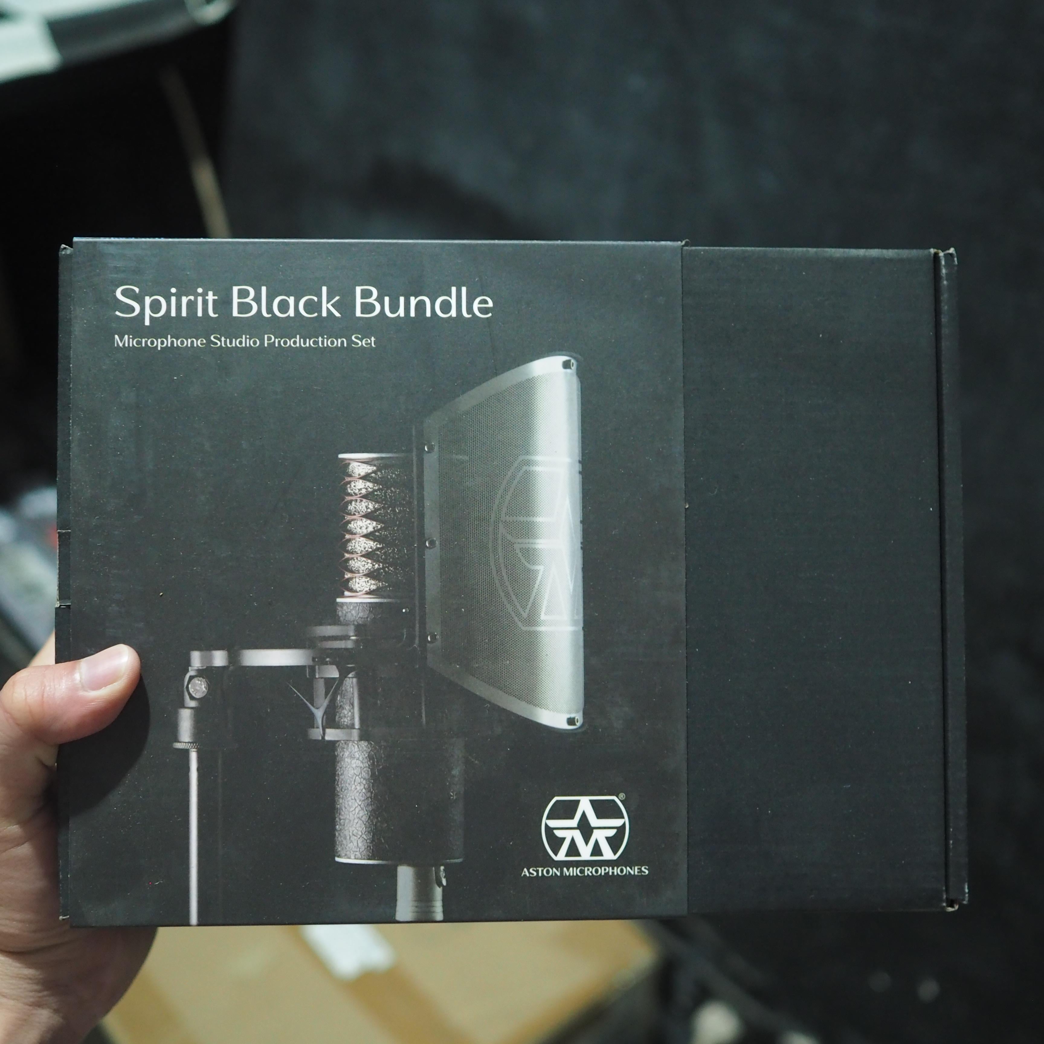 ASTON SPIRIT BLACK BUNDLE Multi Polar Patterns Condenser Microphone (made in UK)