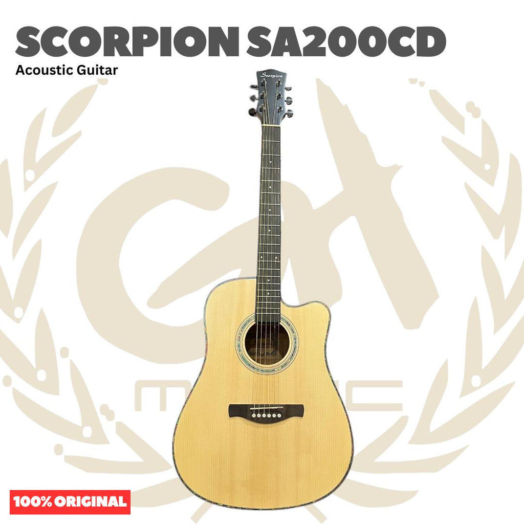 Scorpion SA200CD Acoustic Guitar - Gitar Akustik SA 200 CD Original Asli