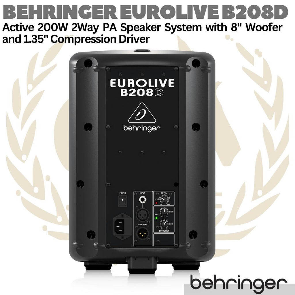 BEHRINGER EUROLIVE B208D Active 2 Way 8" PA Speaker System | Aktif