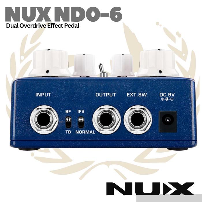 NUX Queen of Tone NDO6 Overdrive Guitar Effect Pedal Efek Gitar NDO-6