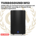 TURBOSOUND Milan M12 1100W 2-Way 12inch Full Range Powered Loudspeaker - Speaker Aktif M 12