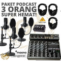 PAKET PODCAST 3 ORANG MURAH BERKUALITAS MAONO A03 + RT ELEGANT 6
