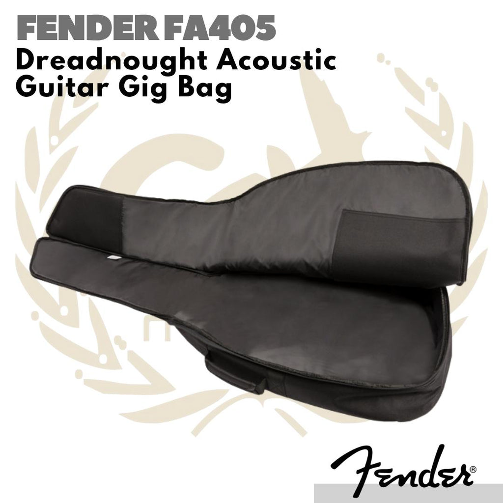 Fender FA405 Dreadnought Acoustic Guitar Gig Bag | Tas Gitar Akustik
