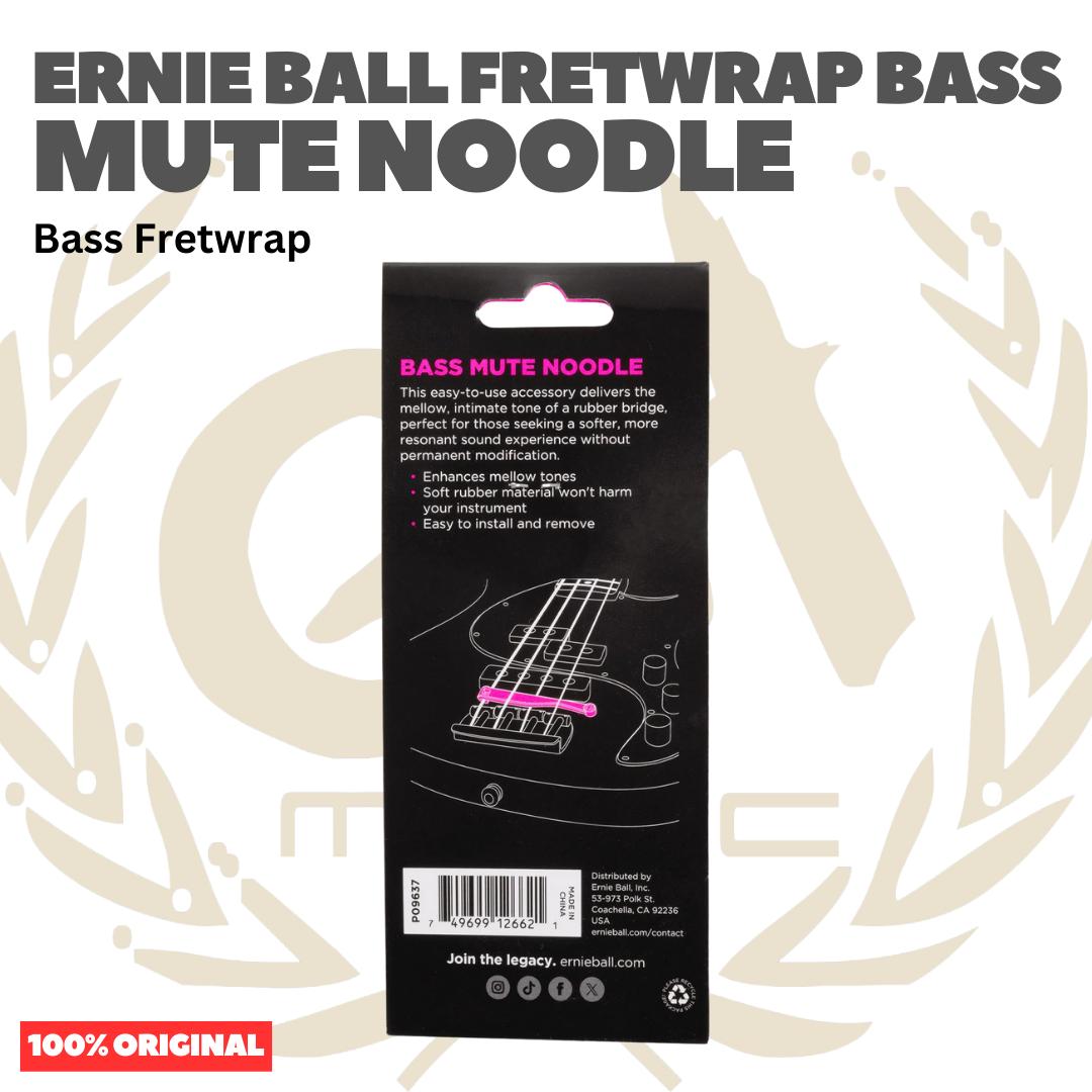Ernie Ball Fretwrap Bass Mute Noodle - Bass Gitar Dampener Peredam Senar