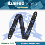 Ibanez Logo GSD50 Guitar Strap - Strep Gitar