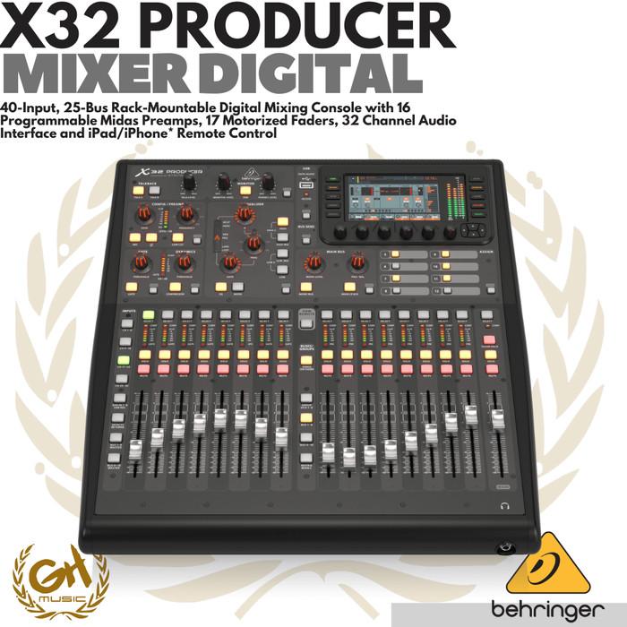 BEHRINGER X32 PRODUCER 40-Input, 25-Bus Rack-Mountable Digital Mixer X 32