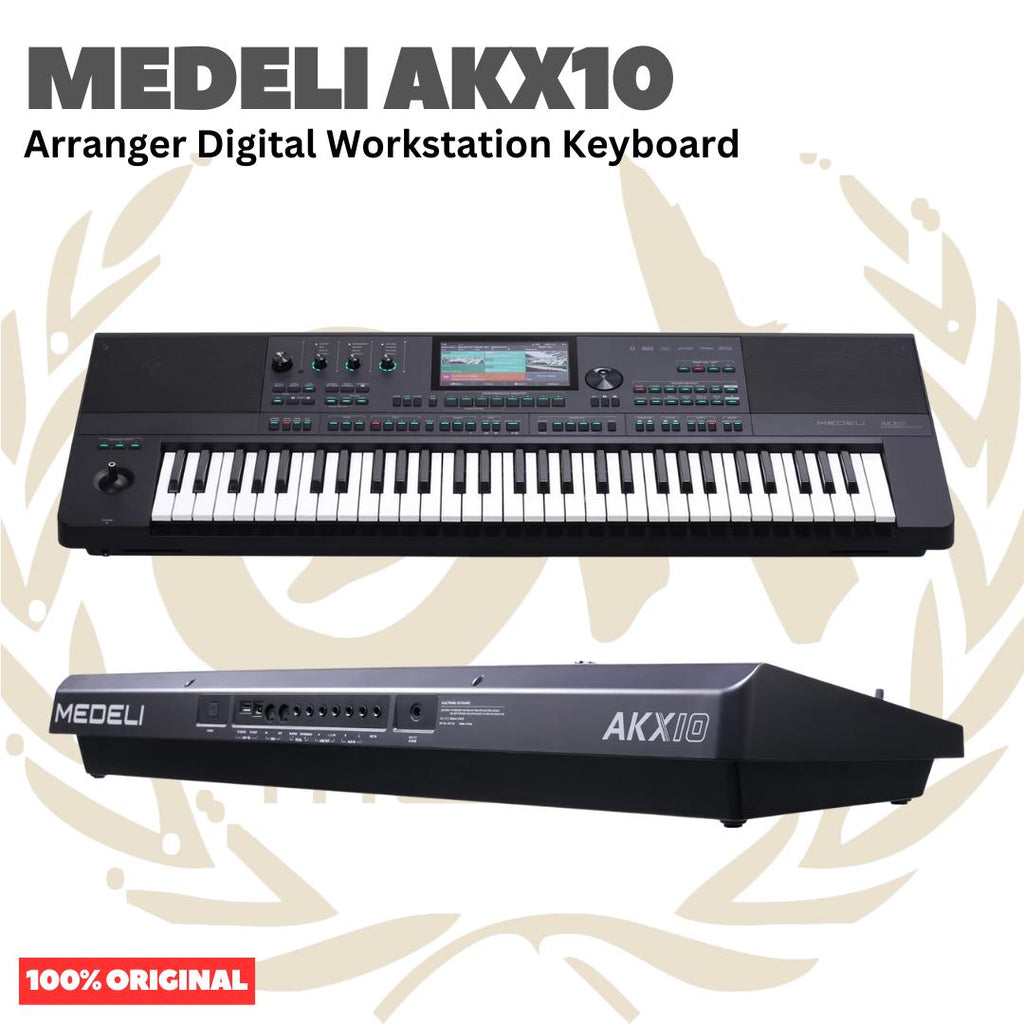 MEDELI AKX10 61-Keys Arranger Digital Workstation Keyboard Portable - AKX-10 Keyboard Original Asli