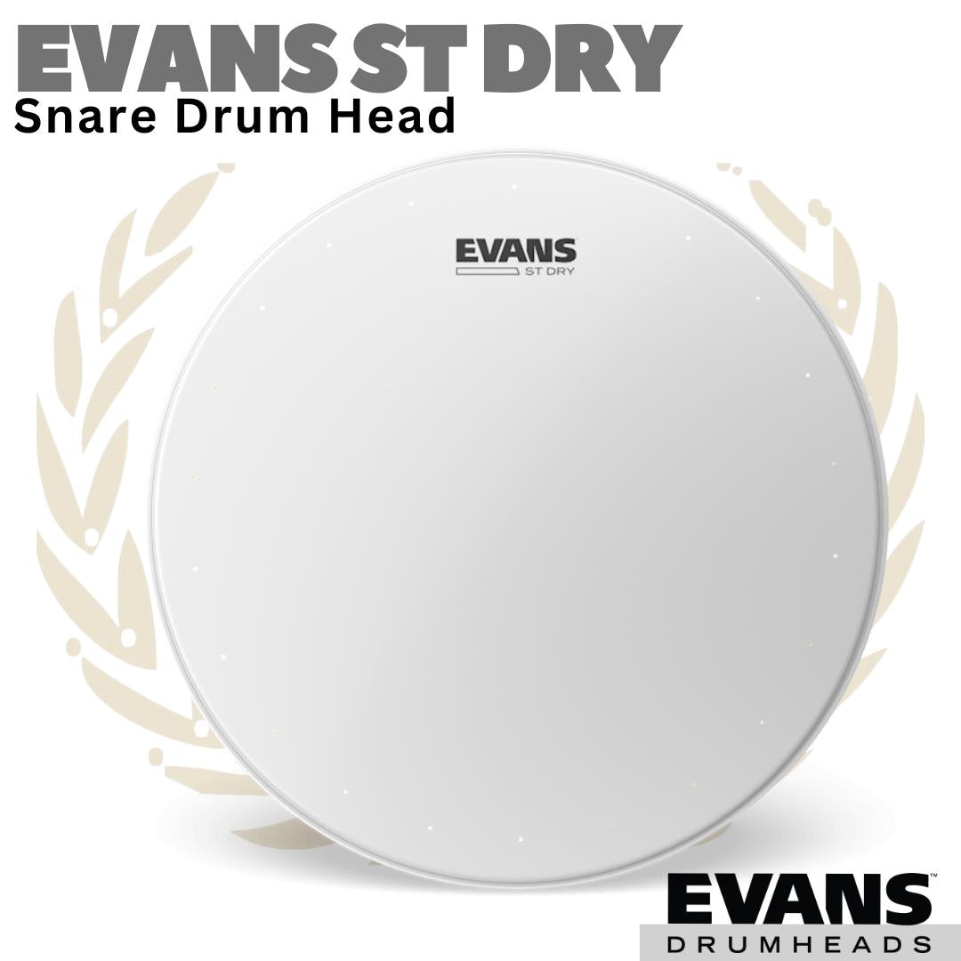 EVANS ST DRY COATED WHITE Snare Drum Head | 13" 14" inch Membran Kulit