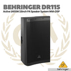 Behringer DR115 Active 1400w 15inch Speaker With DSP - Spiker Aktif