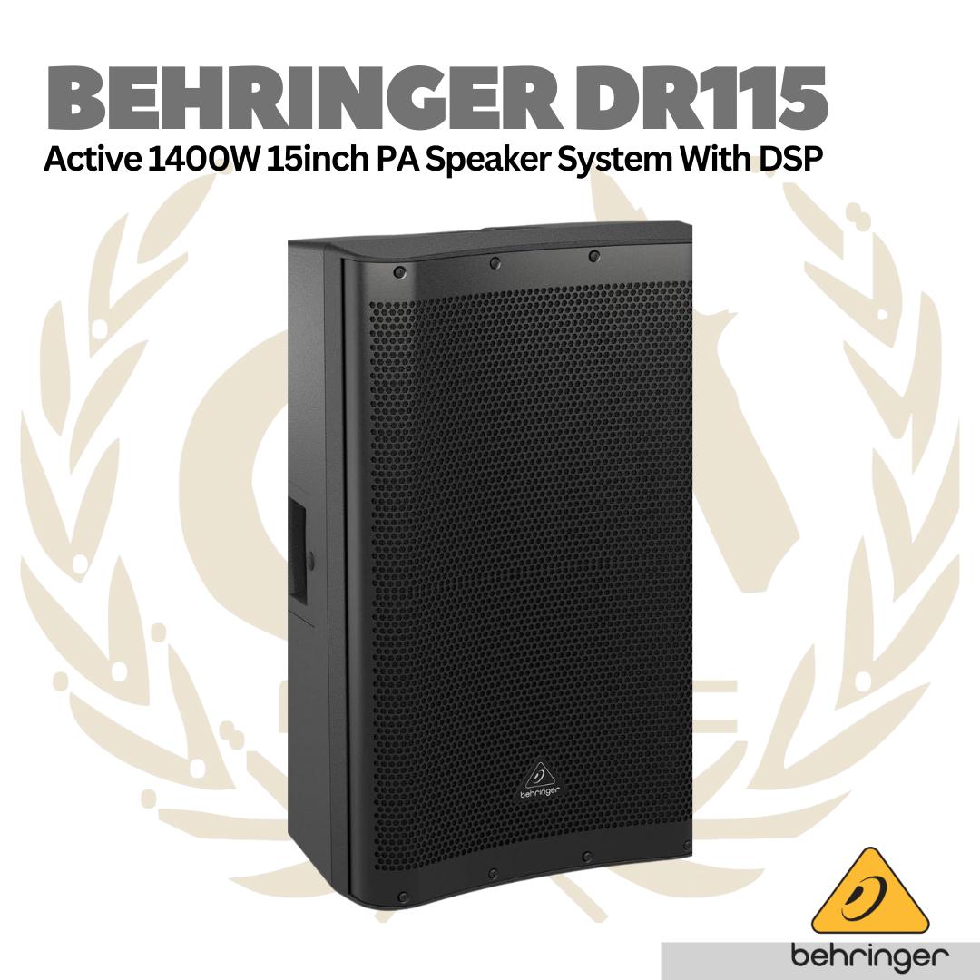 Behringer DR115 Active 1400w 15inch Speaker With DSP - Spiker Aktif