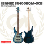 Ibanez SR400EQM-SCB 4-String Electric Bass Guitar, Stained Cosmic Blue Starburst - Bass Listrik Elektrik
